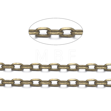 Brass Cable Chains X-CHC035Y-AB-1