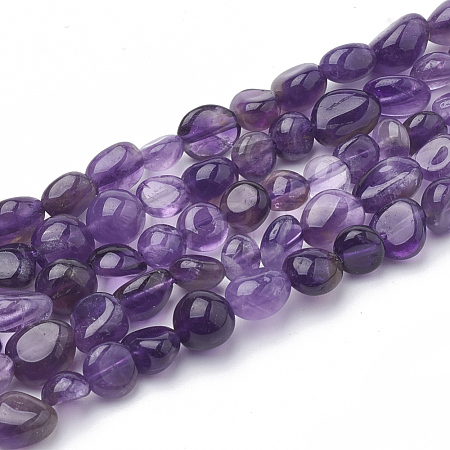 Natural Amethyst Beads Strands G-S340-10-1