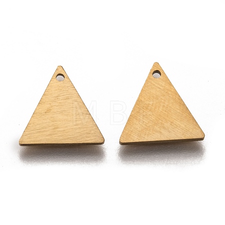 Ion Plating(IP) 304 Stainless Steel Pendants STAS-O133-04B-G-1