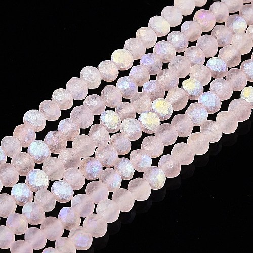 Transparent Glass Beads Strands EGLA-A044-T2mm-MB22-1