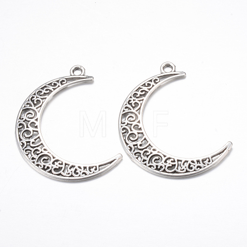 Tibetan Style Alloy Pendants TIBE-S299-029AS-RS-1