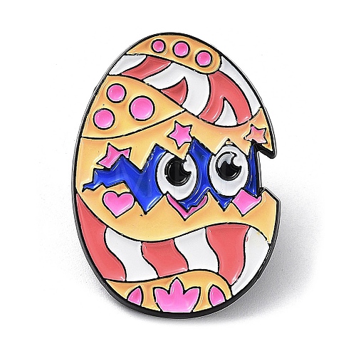Easter Egg with Star Enamel Pins JEWB-Q040-01B-1