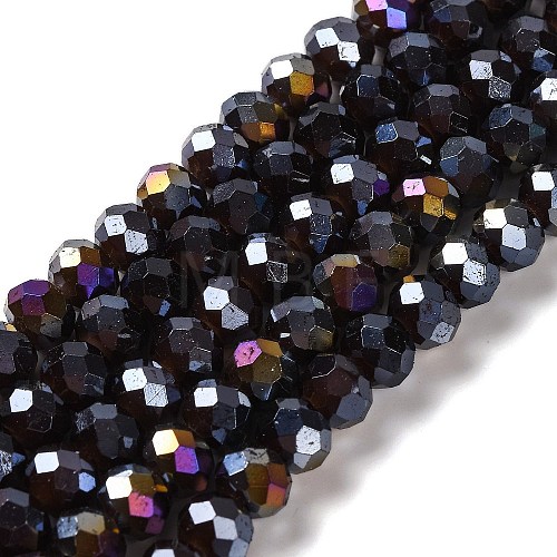 Baking Electroplate Glass Beads Strands X-DGLA-A039-J6MM-B20-1