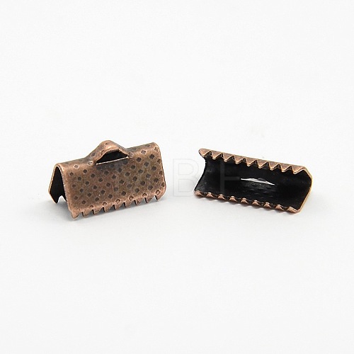 Iron Ribbon Crimp Ends X-E005Y-NFR-1