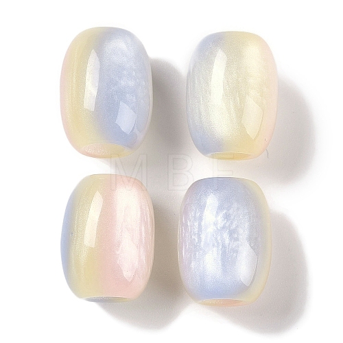 Triple Color Resin European Beads RESI-F055-13D-1