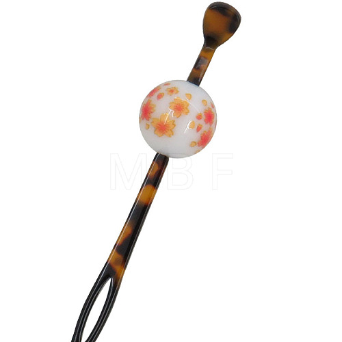 Flower Acrylic Hair Sticks PW-WG8582E-11-1