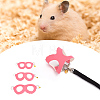PU Leather & Alloy Hamster Harness Belt Traction Rope AJEW-WH0248-524A-6