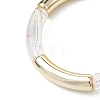 UV Plating Acrylic Beads Stretch Bracelets for Women BJEW-JB12950-3