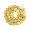 Natural Lemon Jade Beads Strands G-Q606-59A-3