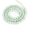 Anti-Tarnish Electroplate Glass Beads Strands X-GLAA-N056-6mm-09-3