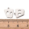 201 Stainless Steel Charms STAS-F368-03B-P-3