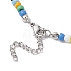 Natural Spiral Shell Pendant Necklaces NJEW-JN05179-6
