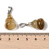 Watermelon Stone Glass Pendants G-B127-03P-01-4