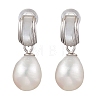 Natural Pearl Ear Studs EJEW-P286-16P-1