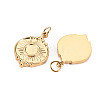 304 Stainless Steel Pendant Cabochon Settings X-STAS-S116-147G-2