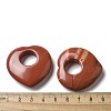 Natural Red Jasper Hollow Pendants G-C167-06E-3