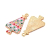 Christmas Theme Rack Plating Alloy Pendants FIND-M020-02E-G-2