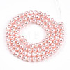 Baking Paint Pearlized Glass Pearl Bead Strands X-HY-N002-4mm-A10-3