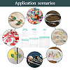 70Pcs 6 Styles Rectangle Transparence EVA Zip Top Gift Bags OPP-TA0001-25A-8
