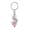 Angel Acrylic & Alloy Pendant Keychain KEYC-JKC00656-4