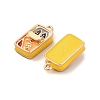 Alloy Enamel Pendants PALLOY-R155-01G-05-2