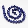 Dyed Round Natural Lapis Lazuli Beads Strands X-G-K081-8mm-2