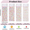 4 Sheets 4 Styles Acrylic Self Adhesive Stickers DIY-GF0014-71A-2