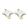 Ocean Alloy Enamel Pendants ENAM-B041-01F-1