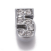 Alloy Rhinestone Slide Charms PALLOY-WH0065-28E-1