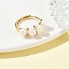 Natural Cultured Freshwater Pearl Finger Rings RJEW-JR01083-1