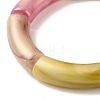 Acrylic Curved Tube Chunky Stretch Bracelet for Women BJEW-JB08285-6