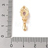 Golden Brass Micro Pave Clear Cubic Zirconia Ice Pick Pinch Bails KK-B100-049G-02-3