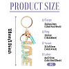 Alloy & Resin Tassel Keychainss AJEW-TADJ0001-20G-04-3
