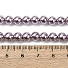 Electroplated Shell Pearl Beads Strands BSHE-G041-6mm-02-4