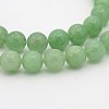 Natural Green Aventurine Round Bead Strands G-P070-37-4mm-1