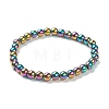 Synthetic Magnetic Hematite Beaded Stretch Bracelets BJEW-A117-B-09-2