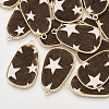 Eco-Friendly Cowhide Leather Pendants FIND-N049-03G-1
