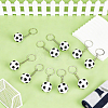 30Pcs Sports Theme Silicone Keychains KEYC-GA0001-59-4