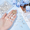 120Pcs 3 Style Tibetan Style Alloy Glue-on Flat Pad Pendant Bails TIBEP-SC0001-94-3