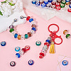 68Pcs 17 Colors Transparent Glass European Beads GPDL-SW0001-02-7