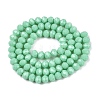 Opaque Solid Color Imitation Jade Glass Beads Strands EGLA-A044-P6mm-D14-3