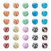 200Pcs 10 Colors Painted Glass Beads Strands GLAA-SW0001-03-3