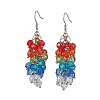 Glass Dangle Earrings EJEW-JE05756-1