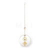 Brass Big Pendant Decorations HJEW-M005-03G-05-2