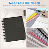 Plastic Loose Leaf Book Binder Hinged Rings AJEW-GF0015-32B-6