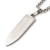 304 Stainless Steel Pendant Necklaces NJEW-H015-01P-3