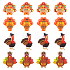 16Pcs 4 Styles Thanksgiving Day Opaque Acrylic Pendants SACR-SC0001-18-1