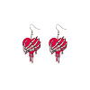 Valentine's Day Acrylic Dangle Earrings FS-WGA423C-06-2