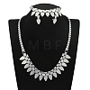 Alloy Chain Necklaces & Stud Earrings & Bracelets Sets FS-WG5EDEB-02-1