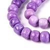 Ombre Effect Dyed Glass Beads Strands GLAA-N067-01A-11-3